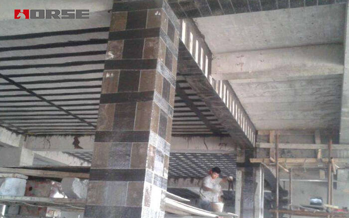 Reabilitação de CFRP de coluna de estrutura de concreto Reabilitação de CFRP de coluna de estrutura de concreto