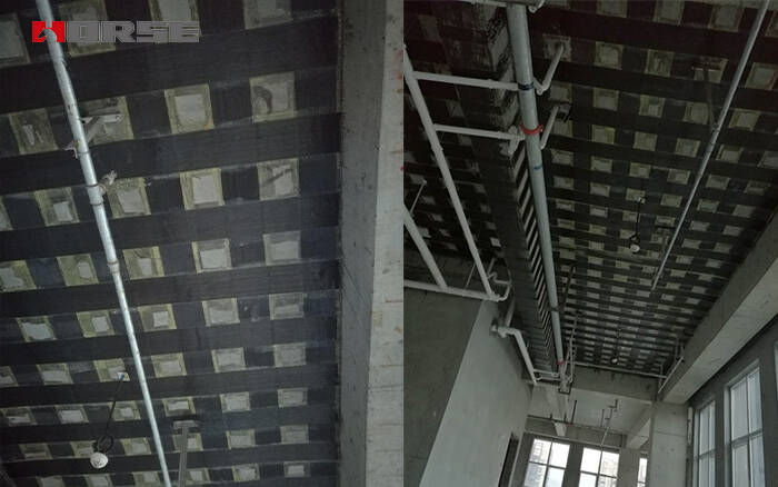 Reparação da rachadura da placa pela embalagem da fibra de carbono Reparação da rachadura da placa pela embalagem da fibra de carbono