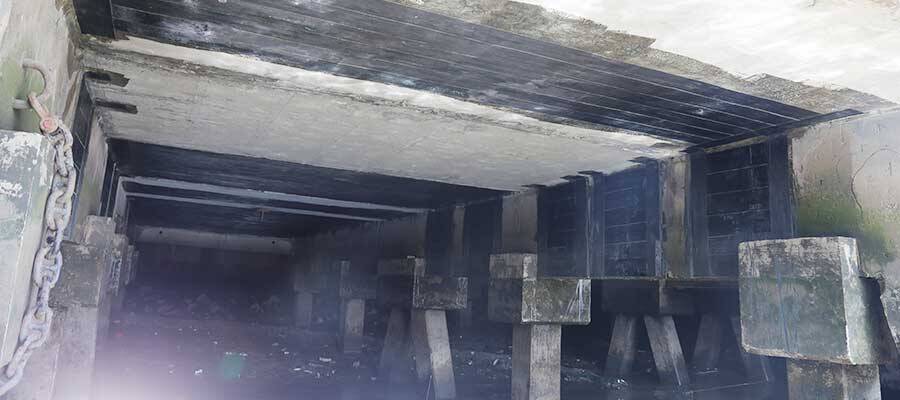Reforço em fibra de carbono para pontes Reforço em fibra de carbono para pontes