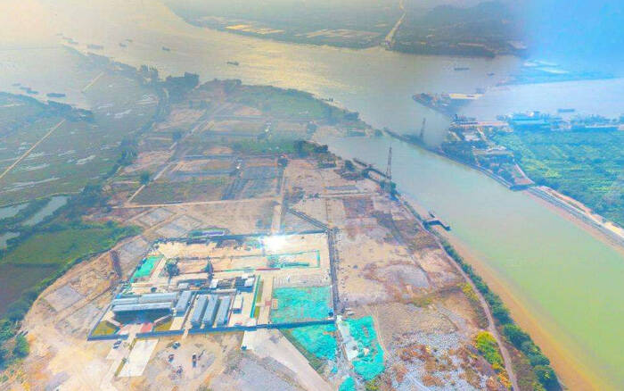 Reforço e reparação de fibra de carbono do cais de Hongshengsha do porto de Guangzhou Reforço e reparação de fibra de carbono do cais de Hongshengsha do porto de Guangzhou