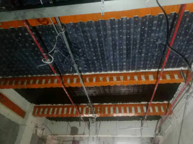 Reforço de fibra de carbono e reparação de edifício de telha verde Reforço de fibra de carbono e reparação de edifício de telha verde