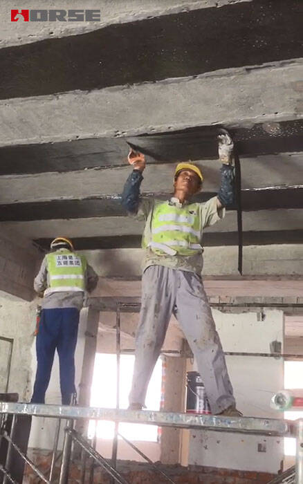 Reforço em fibra de carbono para pavimentos rachados Reforço em fibra de carbono para pavimentos rachados
