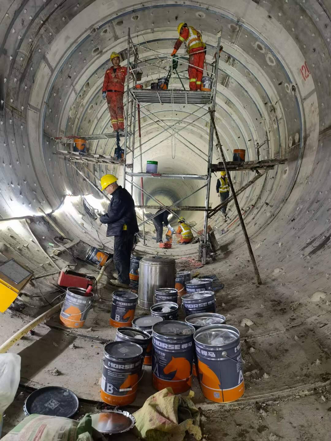 Reforço de Túnel de Metro com Adesivo de Revestimento em Aço HM-120M Reforço de Túnel de Metro com Adesivo de Revestimento em Aço HM-120M