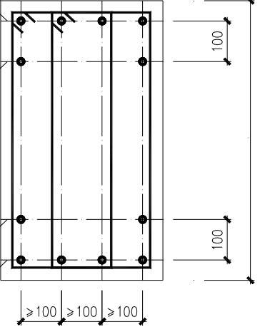 Ampliação da seção de plantio de vigas Ampliação da seção de plantio de vigas