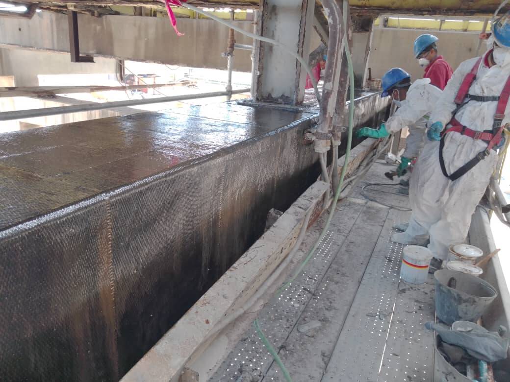 Reabilitação de Vigas de Betão Armado Danificadas com Tecido de Fibra de Carbono Unidirecional HM-30