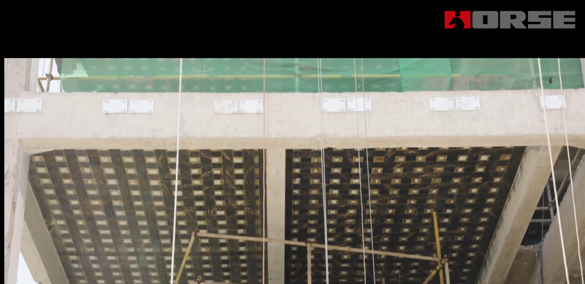 Chapa de fibra de carbono unidirecional HORSE para lajes Chapa de fibra de carbono unidirecional HORSE para lajes