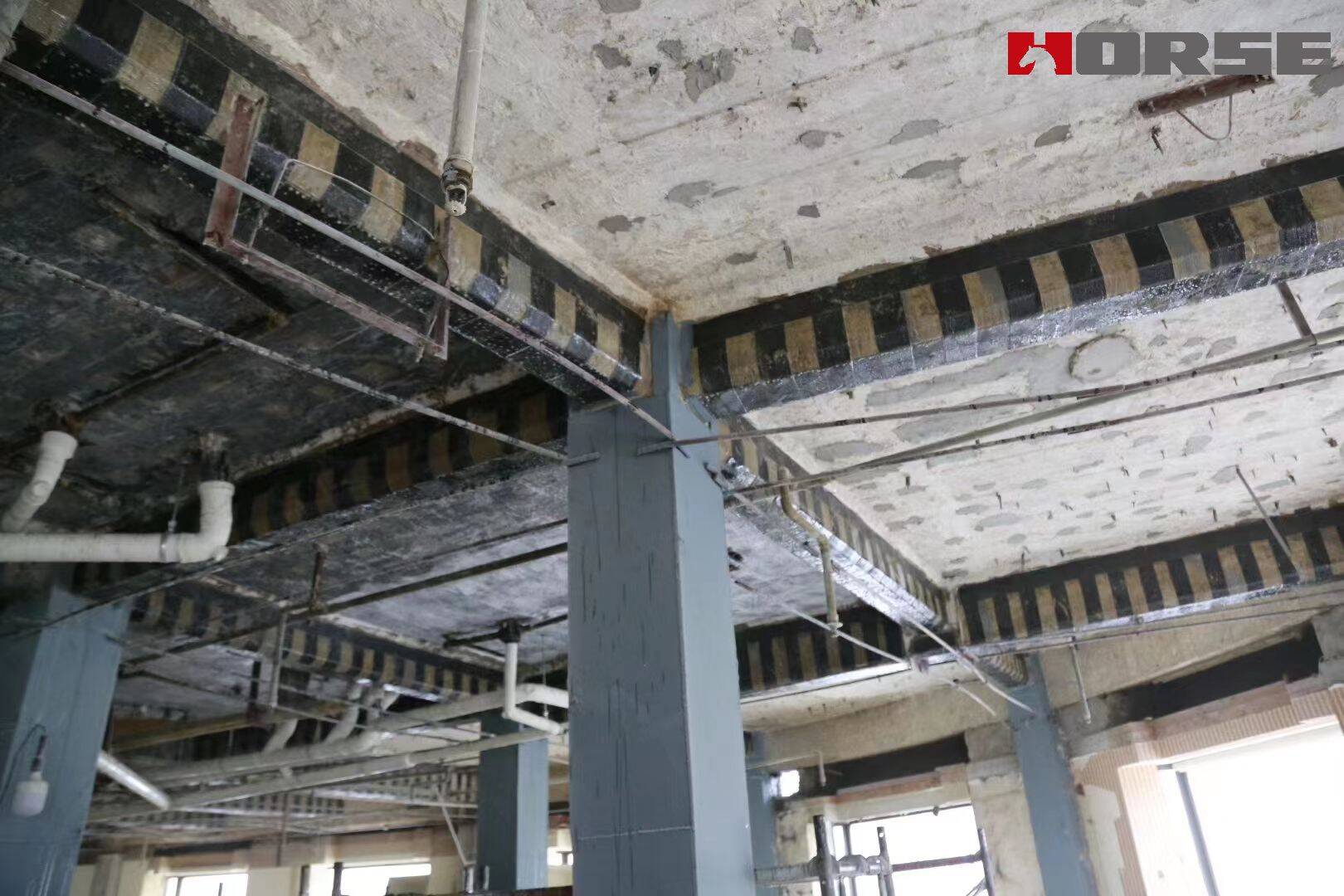 Reforço e renovação do Hotel Wugong com fibra de carbono