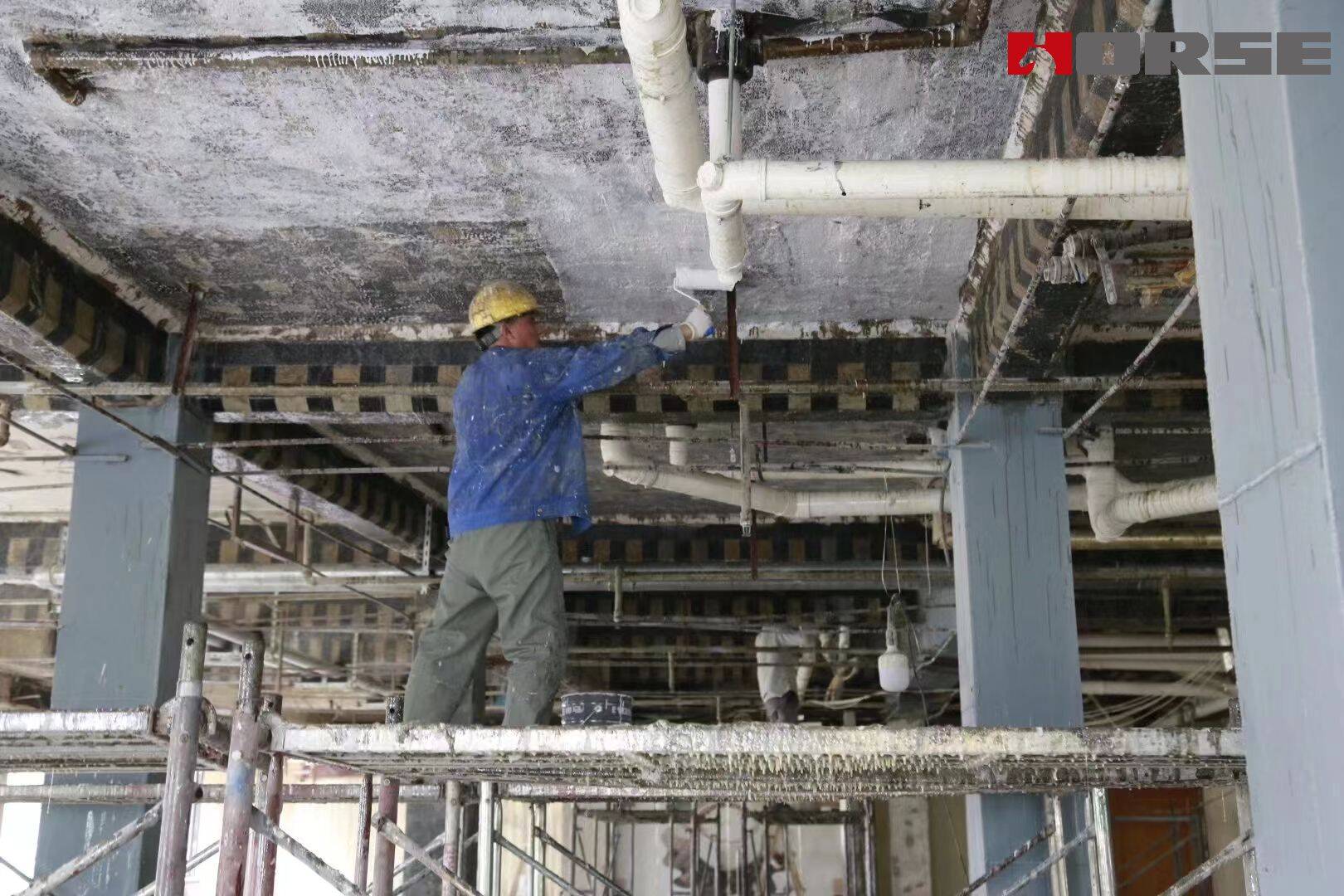 Reforço e renovação do Hotel Wugong com fibra de carbono