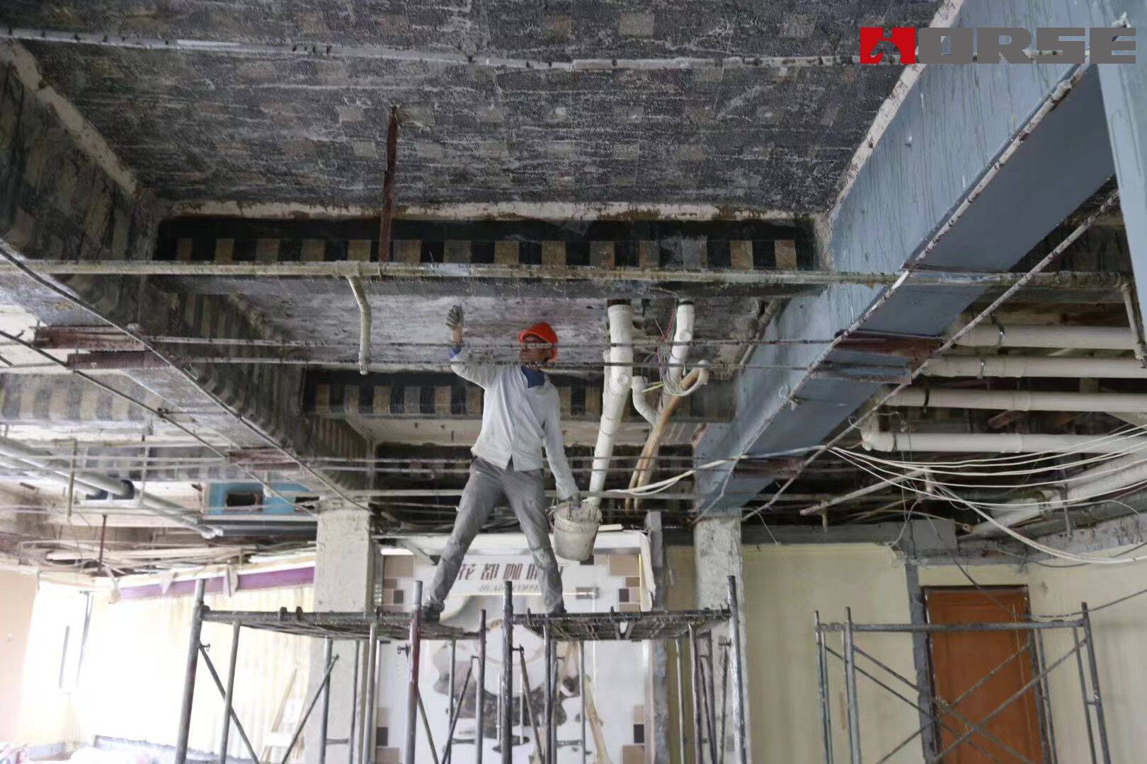 Reforço e renovação do Hotel Wugong com fibra de carbono