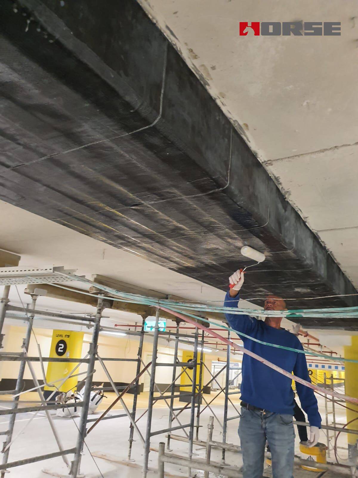 Retrofitting com fibra de carbono e laminado CFRP