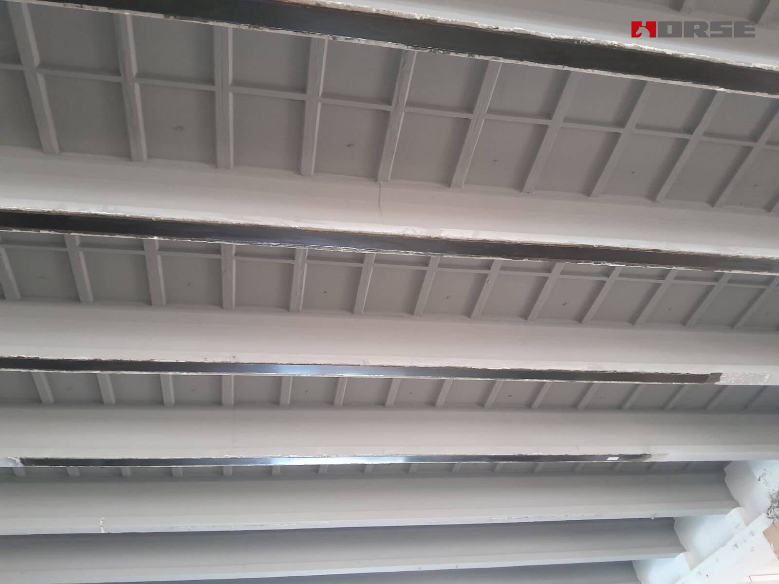 Laminado de fibra de carbono sobre vigas