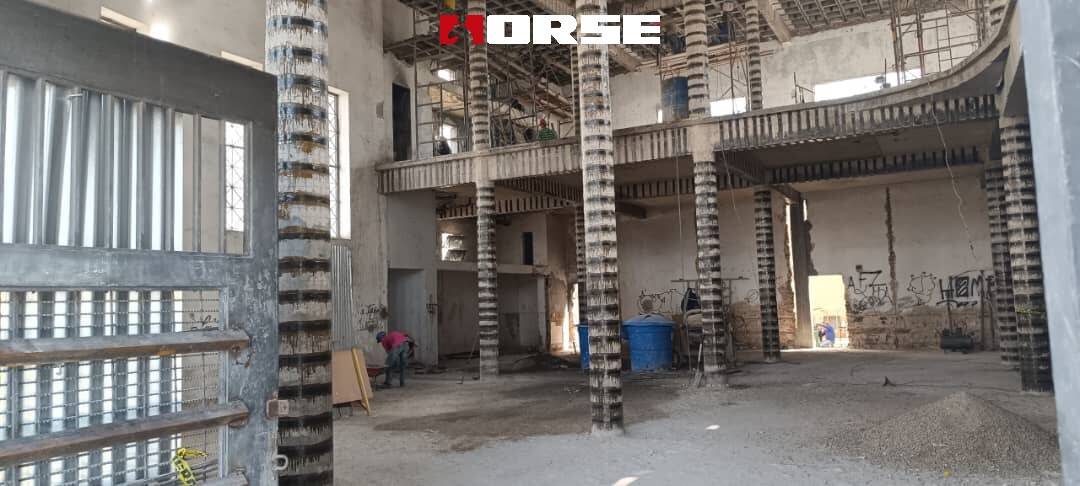 Fibra de carbono reforça estruturas de concreto existentes, causa da adição de novos equipamentos de grande porte