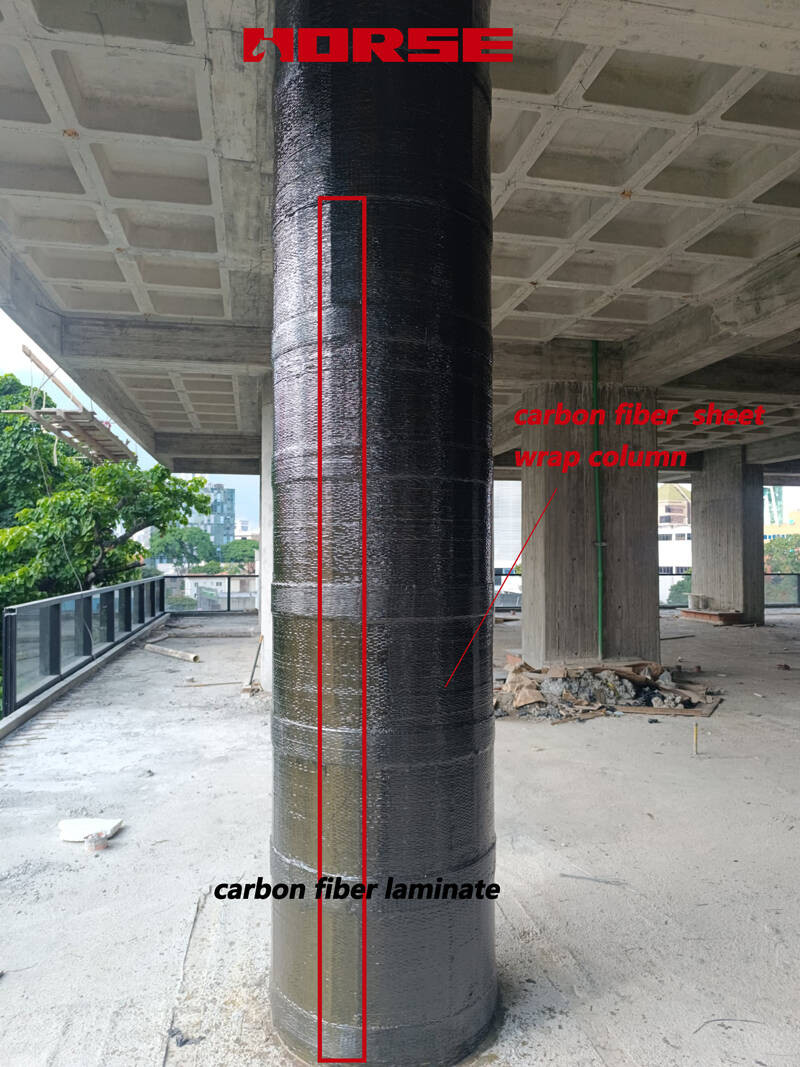 vertical precured CFRP plates full transverse FRP wrapping vertical precured CFRP plates full transverse FRP wrapping