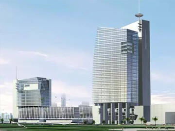 Reparo de rachaduras em concreto de fibra de carbono em edifício comercial