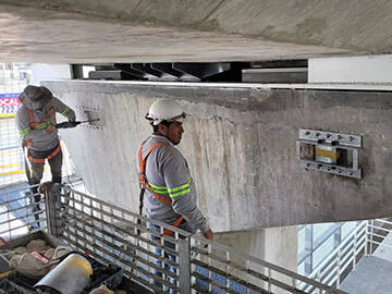 Agente México Tensionado Protendido Fibra de Carbono Lmainate em Ponte
